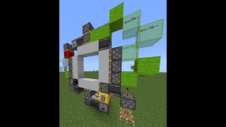 tutorial 3x3 Piston Door design 2  Minecraft Bedrock [upl. by Yearwood]