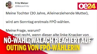 NÖWahl Walach reagiert auf Outing von FPÖWählerin [upl. by Klina]