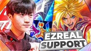 ¡T1 KERIA ROMPE EL META CON EZREAL SUPPORT 😨  T1 vs FOX LCK [upl. by Quinby886]