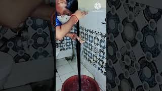 How to wash hair viralvideo longhairs haircare shortsytshorts shortfeed [upl. by Leummas]