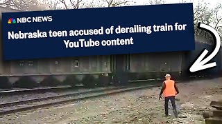 YouTuber Derails Train for a Video [upl. by Hachmann]