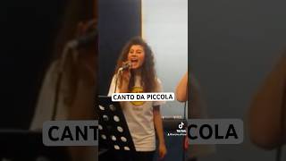 CANTO DA PICCOLA 🎤 lenoire artigli artista [upl. by Eetnom]