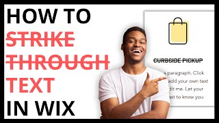 How to Strikethrough Text in Wix QUICK GUIDE [upl. by Leahcimluap143]