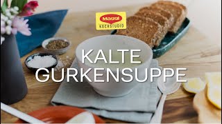 Erfrischende kalte Gurkensuppe mit Zitrone und Cayennepfeffer [upl. by Gotthard]