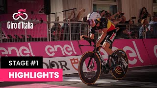 Giro dItalia 2023  Stage 1  Highlights🎥 [upl. by Saxe557]