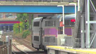 Railfanning Yawkey MBTA Station With New High Level Platforms [upl. by Mich]