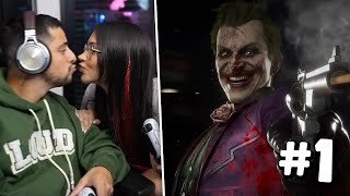 CORINGA JOGANDO Mortal Kombat 11 COM A TAINA [upl. by Feetal]