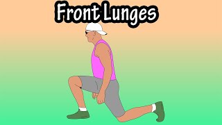 How To Do Front Lunges Exercise  Lunges With Dumbbells Weights For Beginners [upl. by Aikar]