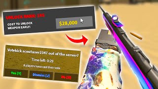 Best Sniper Buys quotSteyr Scoutquot at Rank 0 Gets Votekicked 7 Times [upl. by Meurer446]