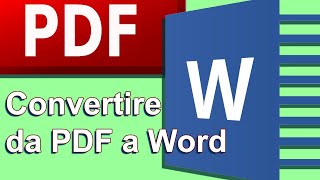 IT Trasformare pdf in word Modifica pdf in word Convertire da PDF a Word [upl. by Rodolphe]