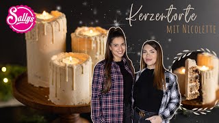 Kerzen Torte  Adventsrezept mit asmrnicolettevlogt3017 Sallys Welt [upl. by Nwavahs]