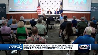 Republican candidates for Congress in NH1 spar over donations votes [upl. by Jak]