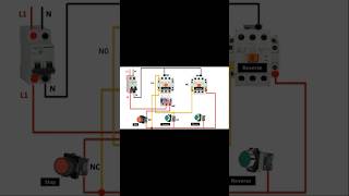 Reverse Forward Motor Starter Wiring  Forward Reverse Power and contron circuit diagram in urdu [upl. by Matland]