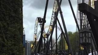 Lost Gravity Walibi Holland loopt vast [upl. by Ijnek]