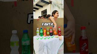 🤔हे प्रभू … Clean Swipe हो गया… guessthecolddrinkchallenge drinkchallenge foodie softdrinks [upl. by Netniuq777]