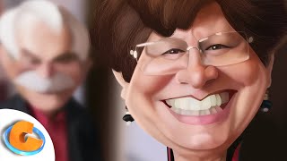 Tina Casanova Caricature Speed Painting por Israel Oliveras Horta [upl. by Gagnon787]