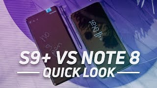 Samsung Galaxy S9S9 Plus vs Galaxy Note 8 [upl. by Blain]