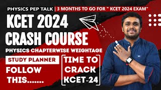 KCET 2024  KCET Physics Chapter Wise Weightage 2024  KCET Physics 2024  KCET 2024 Preparation [upl. by Pussej151]