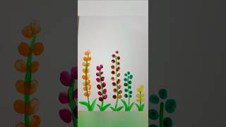 Painting By Finger ☝Easy Finger Painting shortsferdshortsviralvideo [upl. by Tatum596]