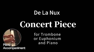 De La Nux  Concert Piece Piano Accompaniment [upl. by Ymmak]