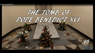 The tomb where lies pope Benedict XVI in Vatican grottoes in St Peters basilica Ela Bros 65 [upl. by Ragan639]