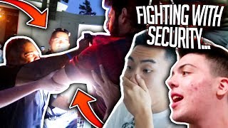 GOT IN A FIGHT WITH SECURITY LIVE FOOTAGE [upl. by Assilaj]