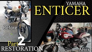 YAMAHA ENTICER RESTORATION PART 2 [upl. by Bathsheb]