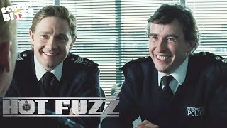 quotHello Nicholasquot Steve Coogan amp Martin Freeman  Hot Fuzz 2007  Screen Bites [upl. by Daryl306]