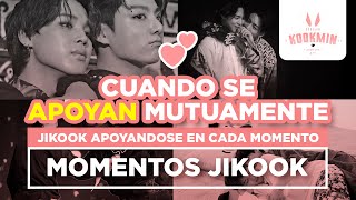 JIKOOK  APOYANDOSE MUTUAMENTE  JIKOOK Supporting Each Other Cecilia Kookmin [upl. by Dlanod]