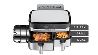 TEFAL Dual Drawer Air Fryer EY905D40 tefal 2024airfryer [upl. by Ecyar463]