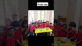 FRUITS DAY ACTIVITY IN NURSERY KIDS activity school enjoy shorts short [upl. by Minnie]