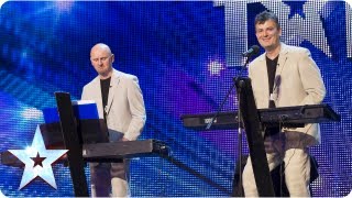 The Duelling Pianos play and get everyone involved  Week 3 Auditions  Britains Got Talent 2013 [upl. by Trebled]