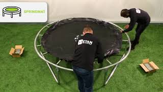 Instructievideo Etan Premium Gold Trampoline Springmat Rond [upl. by Enhpad]