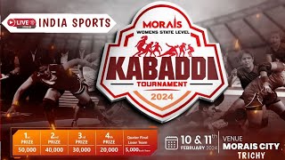 TRICHY MORAIS CITY WOMENS KABADDI  SMVKC vs Imayam  Indiansportskabaddilive [upl. by Jolee17]