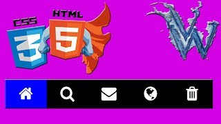 How To Create Icon Bar In HTML  HTML5 and CSS3 beginners Tutorials By Amazing Techno Tutorials [upl. by Bobbette]