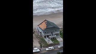 Aerial Video Beach Hit By Debby Tornado [upl. by Kym]