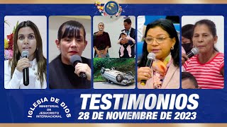 Testimonios 28 de noviembre de 2023  Iglesia de Dios Ministerial de Jesucristo Internacional [upl. by Nylarad]