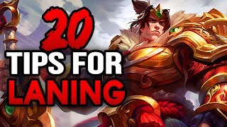 20 Tips for Laning as an ADC Mid or Top Laner that are Lesser Known League of Legends [upl. by Analrahc776]