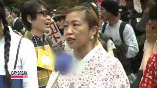 Japanese protest against antiforeign and racist rallies quot혐한시위 규제하라quot [upl. by Dorris548]