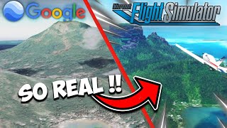 Google Earth VS Microsoft Flight Sim Which looks better [upl. by Onaivlis]