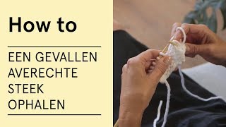 Tutorial Gevallen averechte steek oprapen [upl. by Ydnas]