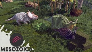 THE PACHYRHINOSAURUS EXHIBIT  MESOZOICA Gameplay [upl. by Cummings656]