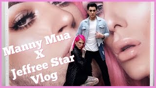 JEFFREE STAR COSMETICS x MANNY MUA COLLAB VLOG [upl. by Dow674]