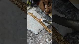 Gold earring patta chain making video amirulhoque earring patta chain gold making video [upl. by Ydnirb]