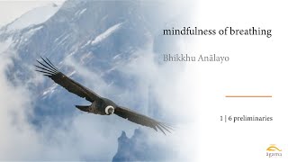 Bhikkhu Anālayo  mindfulness of breathing English  preliminaries 16 [upl. by Ingles182]