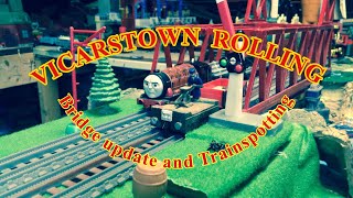 Trackmaster Vicarstown Rolling Bridge update and Trainspotting  Thomas and Friends [upl. by Ydok]