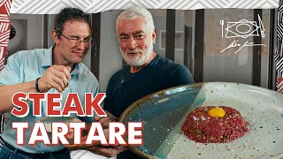 STEAK TARTARE com o Chef Alex Atala e paulomuzy [upl. by Ojillek]