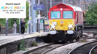 66190 ‘Martin House’ on tour around Leeds FT Darth Vader amp Ilkley Moor Bah Tat tones amp the cab [upl. by Isawk]