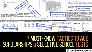 7 key strategies for all parts of scholarship and selective school tests [upl. by Annawot]