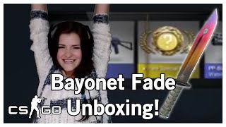 CSGO KNIFE UNBOXING  Factory New Bayonet Fade [upl. by Nessie388]